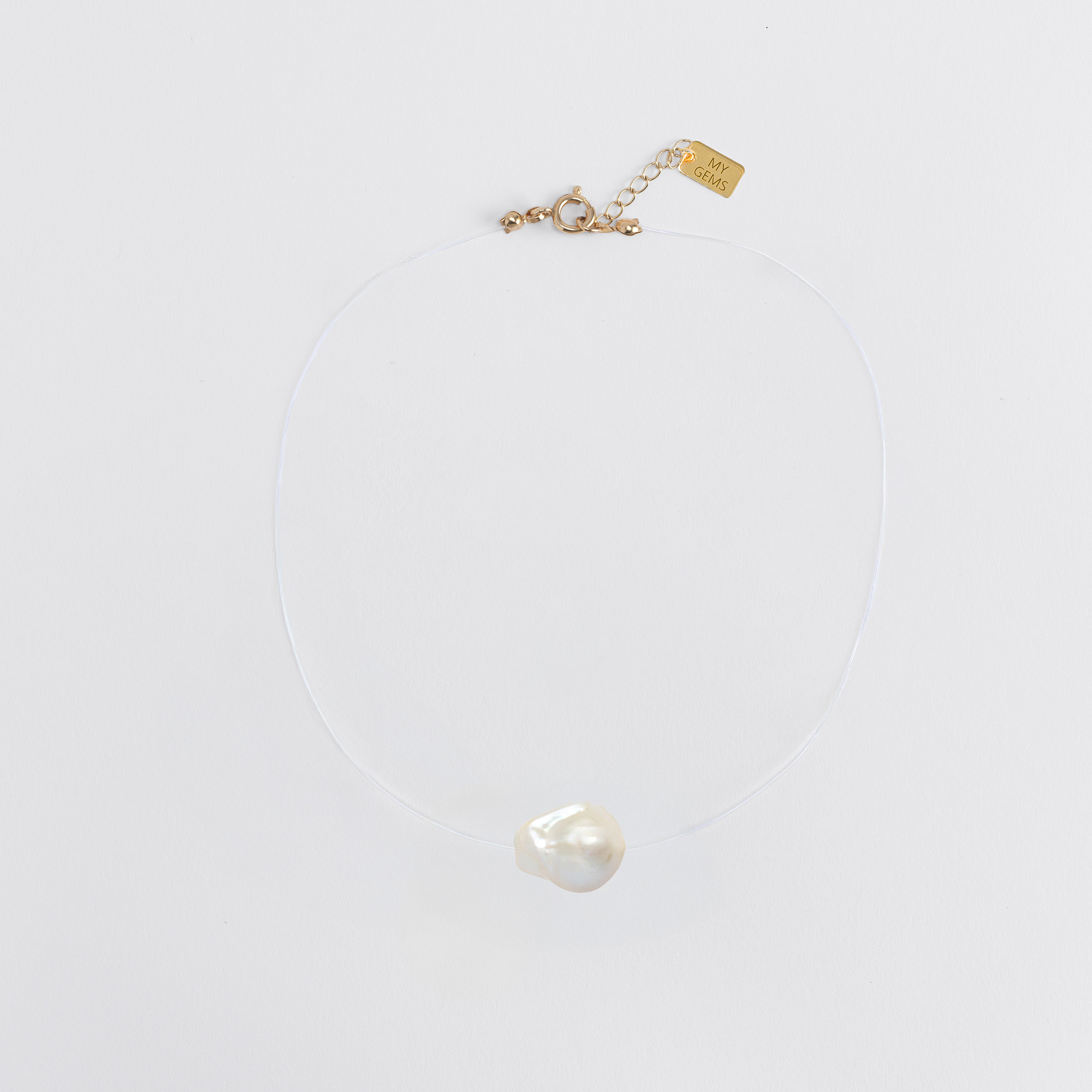 LIV SINGLE BAROQUE PEARL NECKLACE