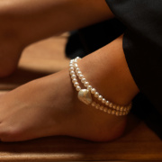 JADE & JHON PEARL ANKLET model