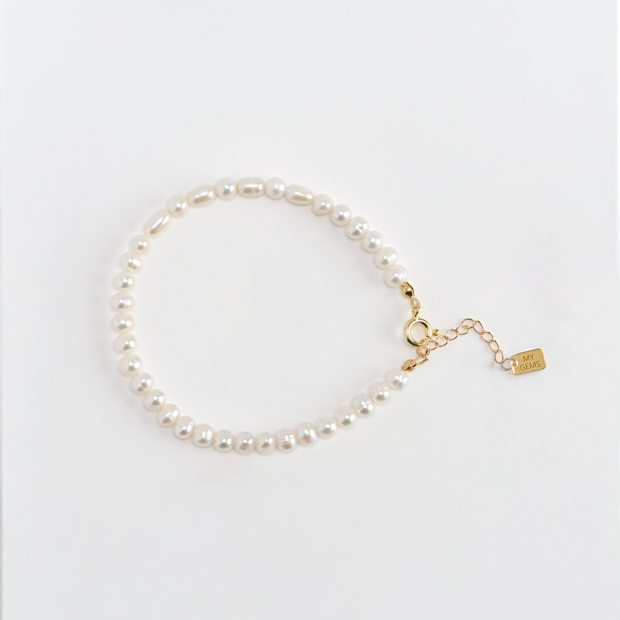 JHON PEARL ANKLET – RICE & ROUND PEARLS