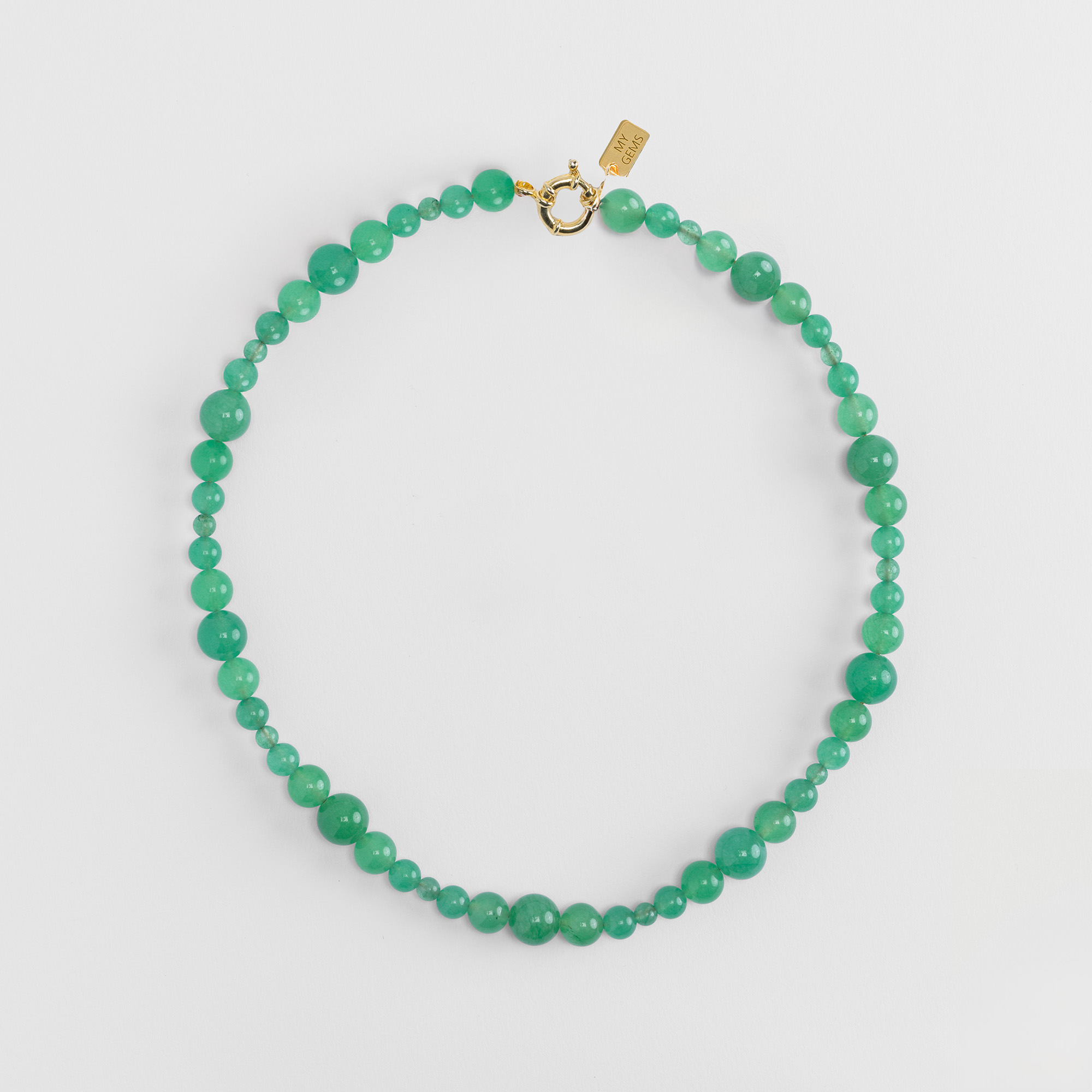 LUNA AMAZONITE NECKLACE – MIXED STONE SIZES