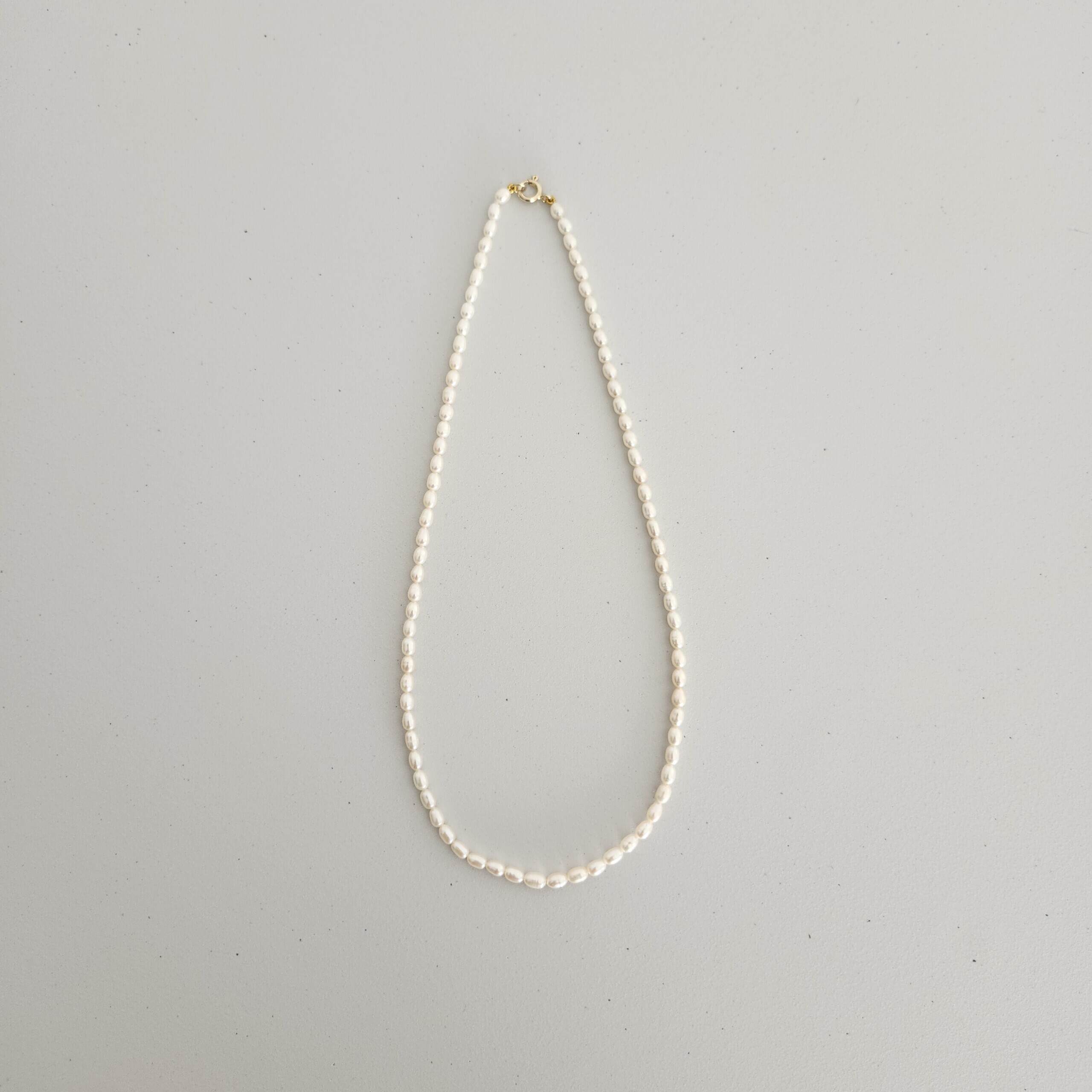 Rosa Necklace freshwater pearls gold-filled clasp by My Gems