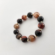 Niko Bracelet flexible agate gemstone bracelet by My Gems