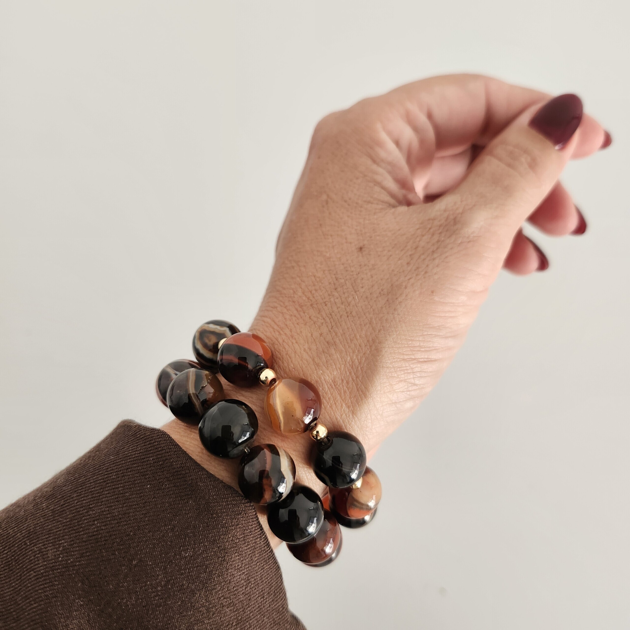 Niko Bracelet handcrafted gemstone stretch bracelet by My Gems