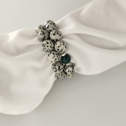 Eric Bracelet Dalmatian jasper and aventurine stretch bracelet by My Gems