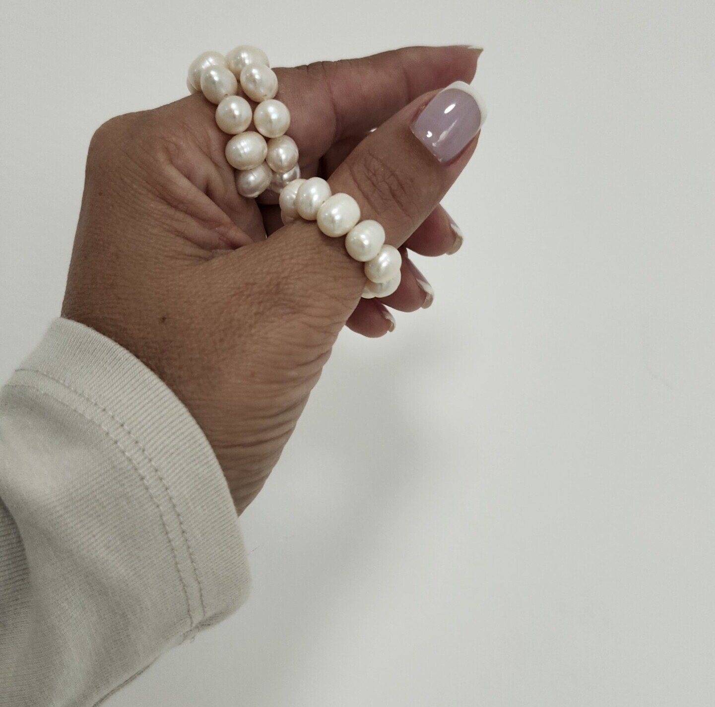 Lital Ring handmade freshwater pearl ring in 3 sizes by My Gems