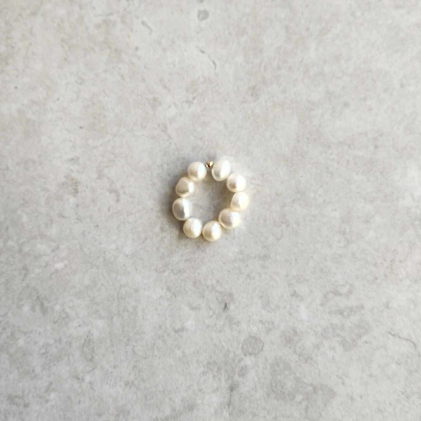 Lital Ring handmade freshwater pearl ring in 3 sizes by My Gems